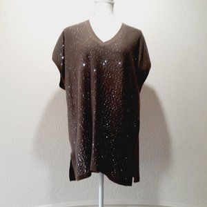 Misook Wool & Cashmere  Knit Tunic With sequins